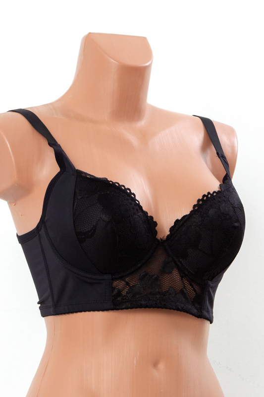 Бюстгальтер-бюстьє з мереживом